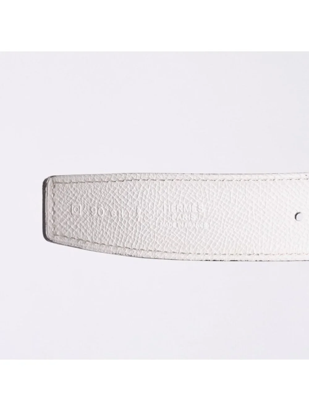 Hermes Belt Buckle H Logo Diamond Reversible Blue White Silver